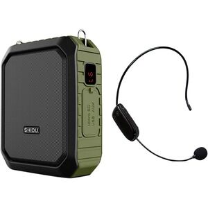 18W Portable Bluetooth Voice Amplifier with Headset Microphone – Waterproof Spea